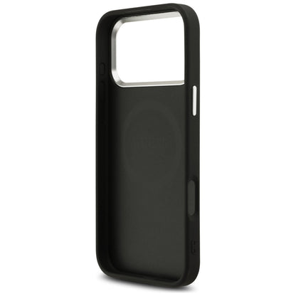 Guess Glitter Triangle Logo MagSafe Case for iPhone 17 Pro Max - Black_6