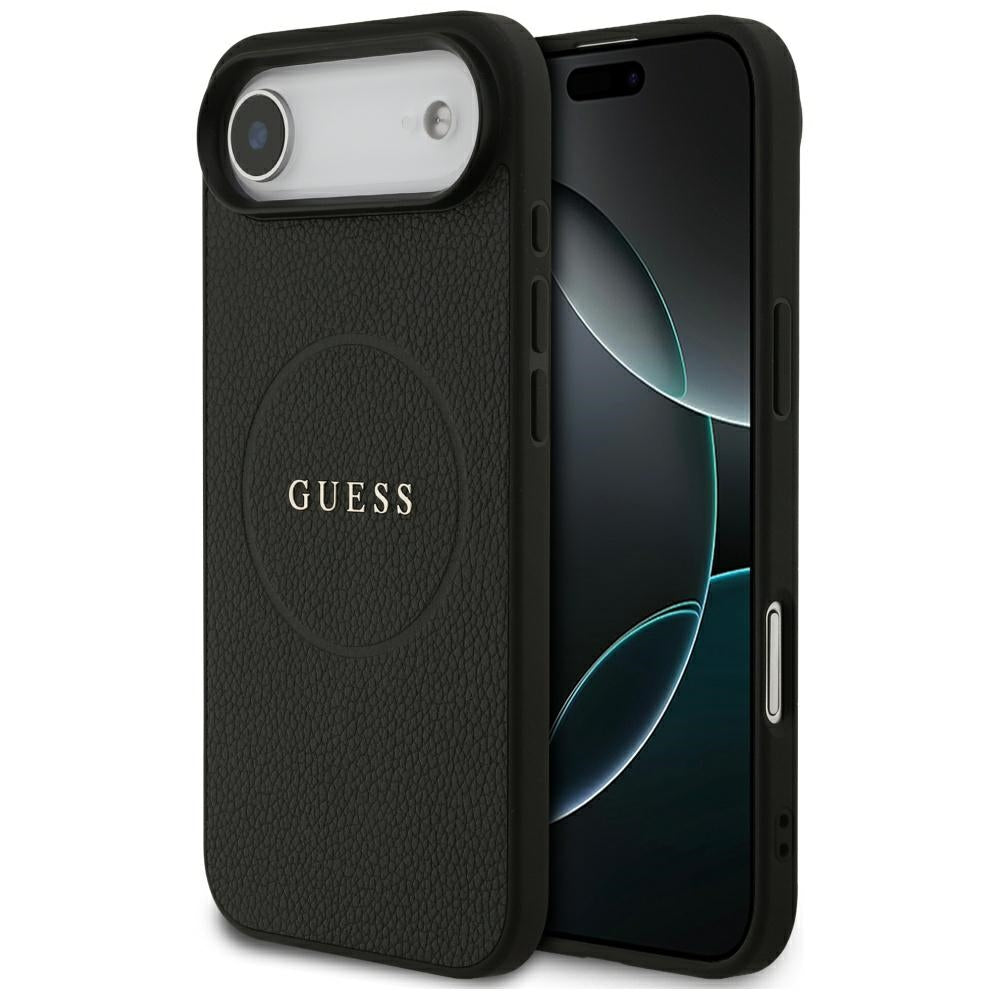Guess Grained Ring MagSafe case for iPhone 17 Air - black_0