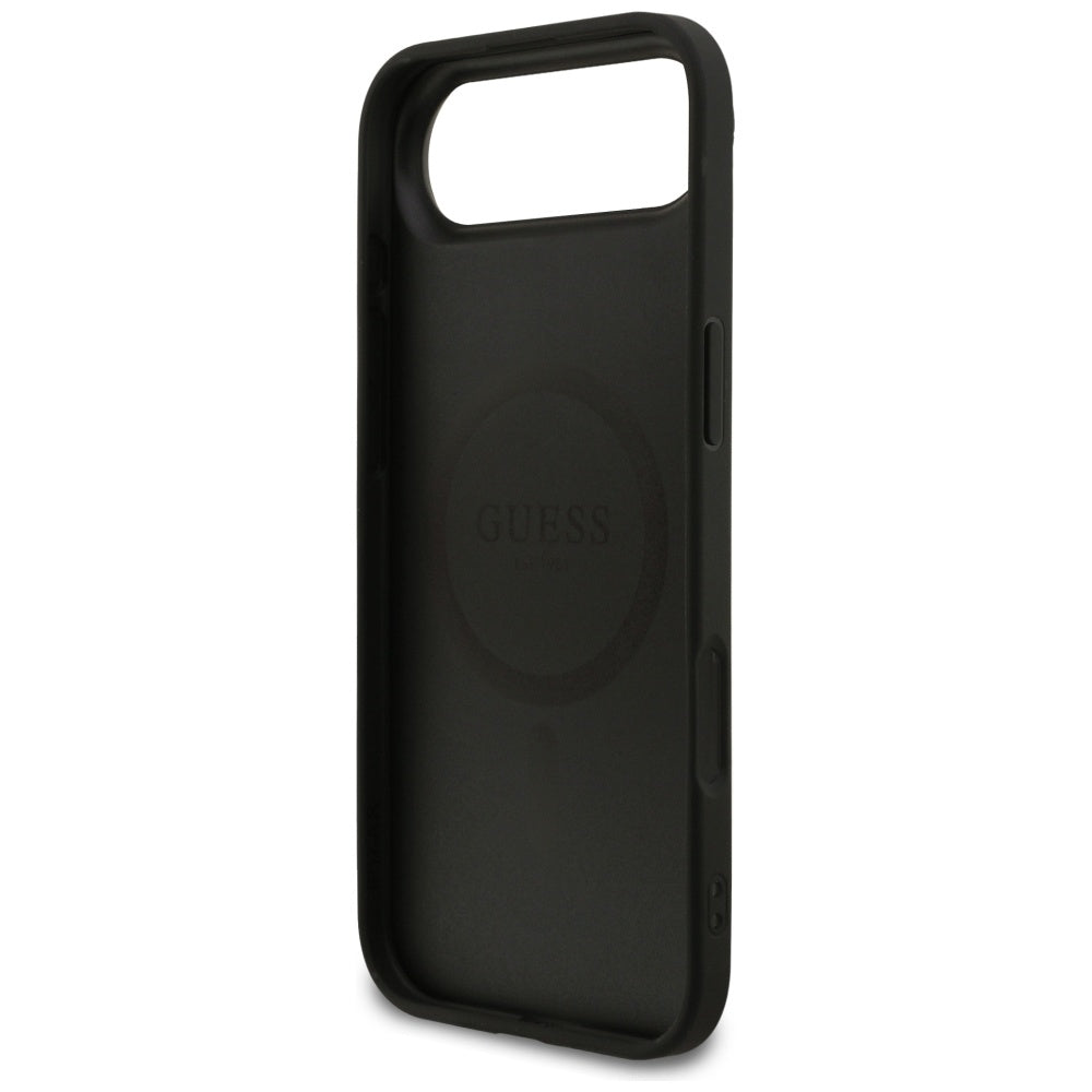 Guess Grained Ring MagSafe case for iPhone 17 Air - black_6