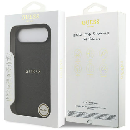 Guess Grained Ring MagSafe case for iPhone 17 Air - black_7