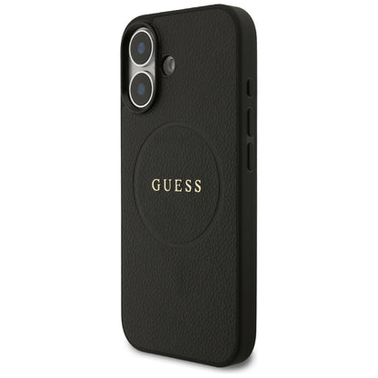 Guess Grained Ring MagSafe case for iPhone 17 - black_1