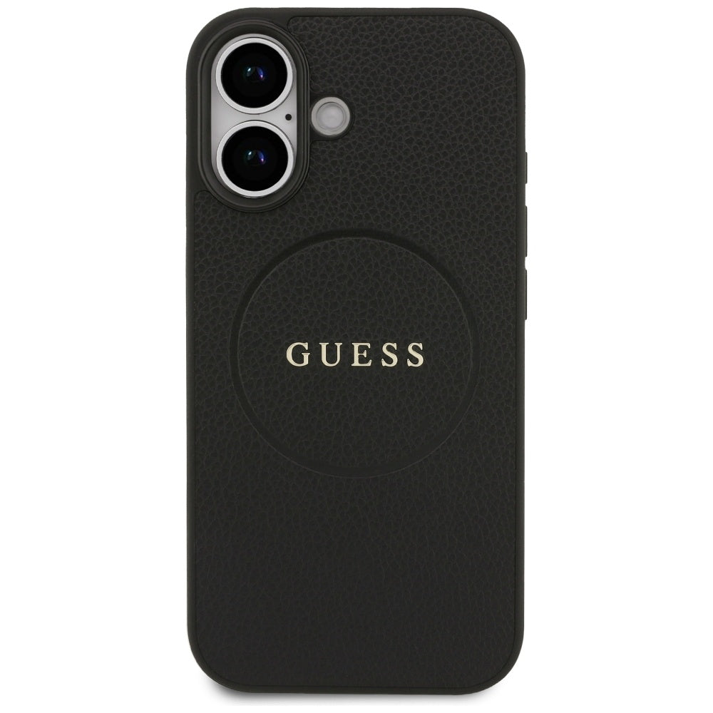 Guess Grained Ring MagSafe case for iPhone 17 - black_2
