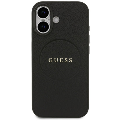 Guess Grained Ring MagSafe case for iPhone 17 - black_2