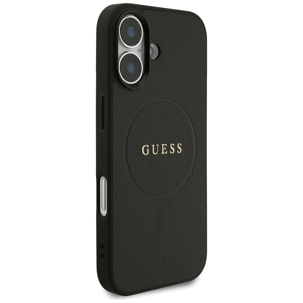 Guess Grained Ring MagSafe case for iPhone 17 - black_3