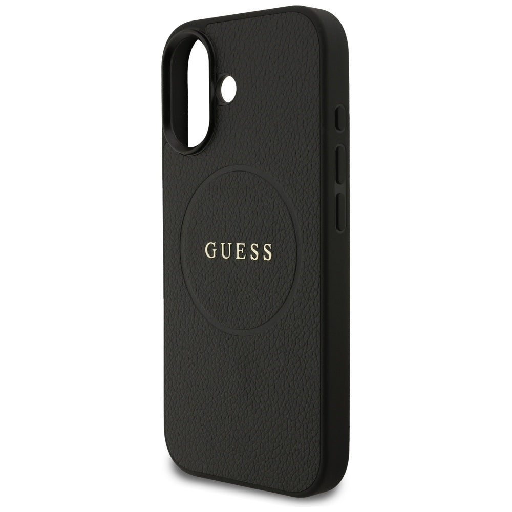 Guess Grained Ring MagSafe case for iPhone 17 - black_5