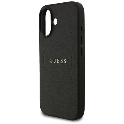 Guess Grained Ring MagSafe case for iPhone 17 - black_5