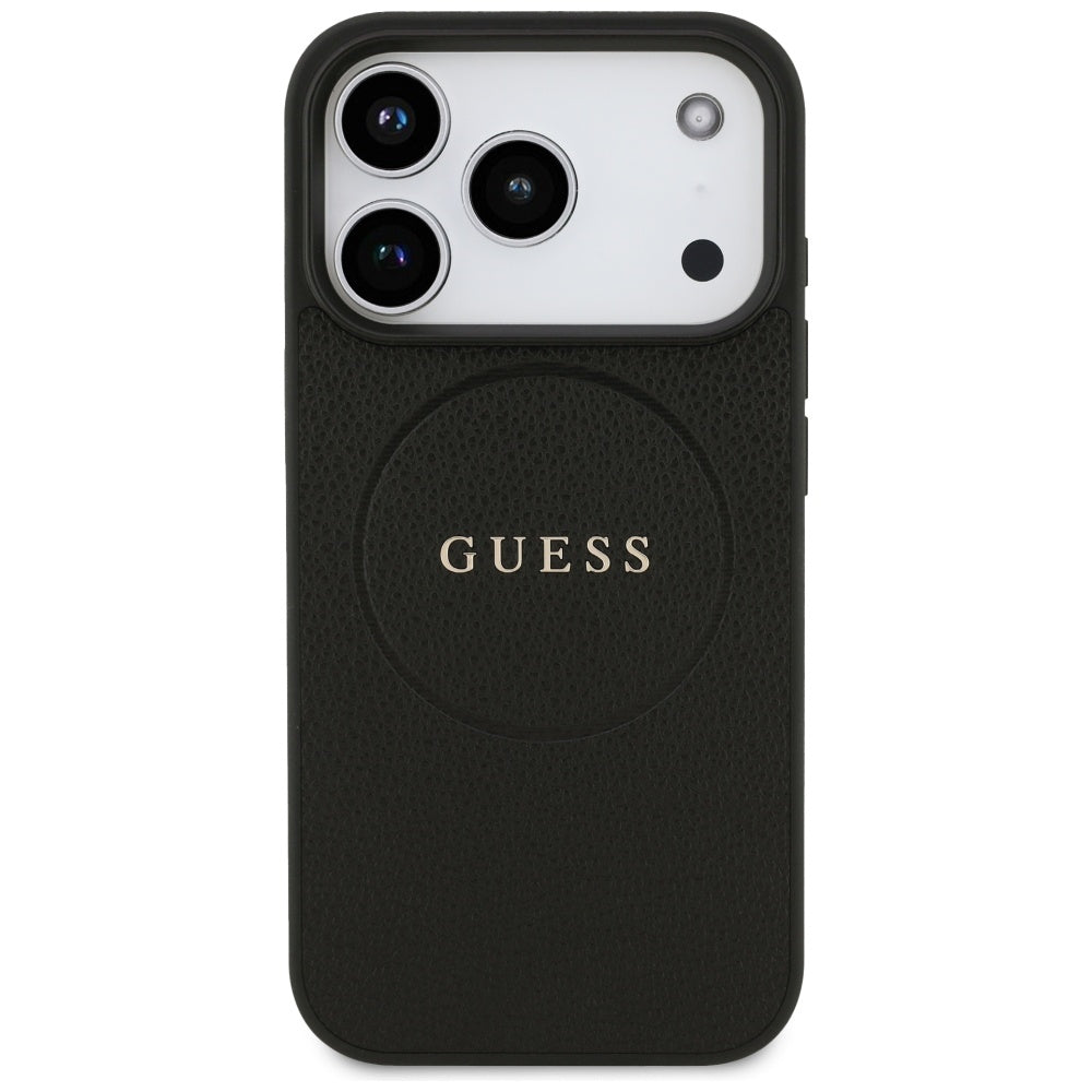 Guess Grained Ring MagSafe case for iPhone 17 Pro - black_2