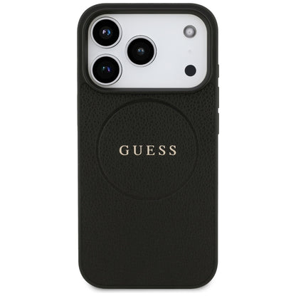 Guess Grained Ring MagSafe case for iPhone 17 Pro - black_2