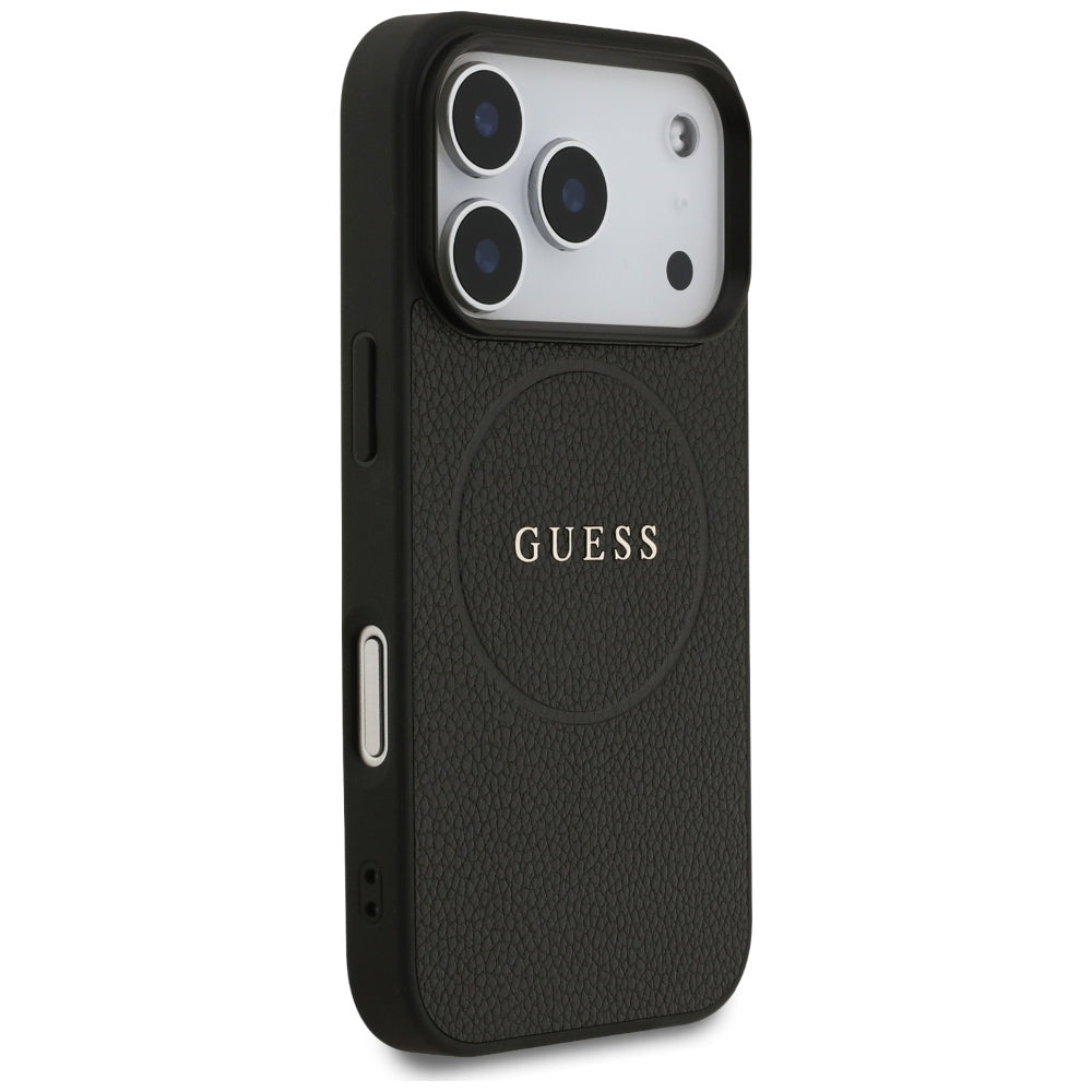 Guess Grained Ring MagSafe case for iPhone 17 Pro - black_3