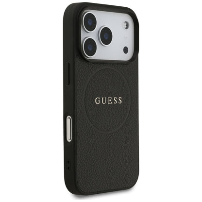 Guess Grained Ring MagSafe case for iPhone 17 Pro - black_3