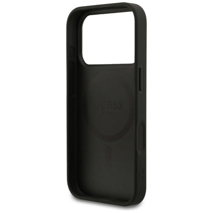 Guess Grained Ring MagSafe case for iPhone 17 Pro - black_6