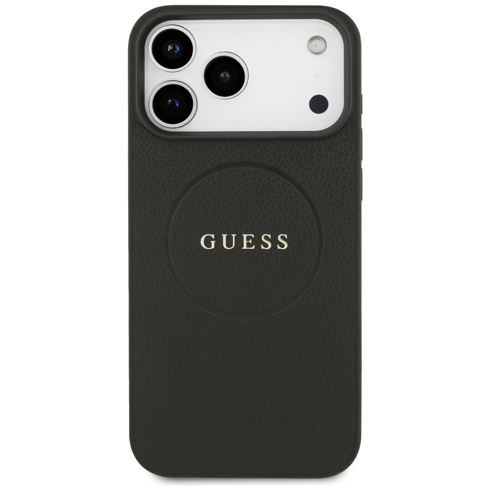 Guess Grained Ring MagSafe case for iPhone 17 Pro Max - black_2