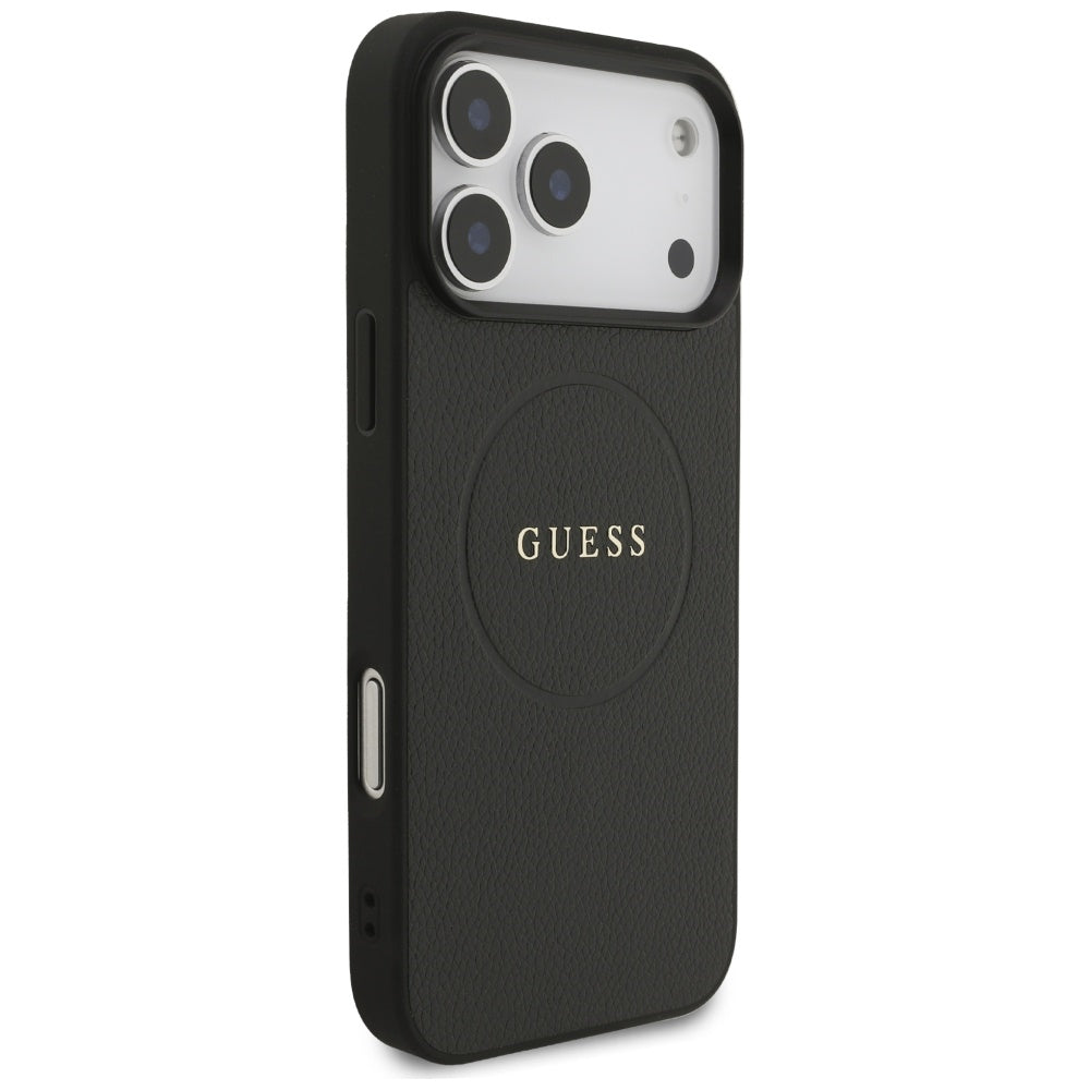 Guess Grained Ring MagSafe case for iPhone 17 Pro Max - black_3