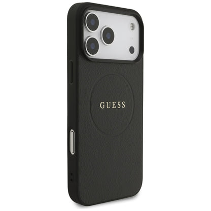 Guess Grained Ring MagSafe case for iPhone 17 Pro Max - black_3