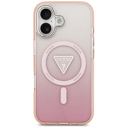 Etui Guess IML Gradient Triangle Logo MagSafe na iPhone 17 - różowe_2
