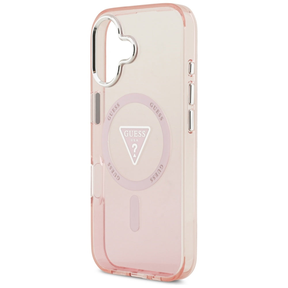 Etui Guess IML Gradient Triangle Logo MagSafe na iPhone 17 - różowe_5