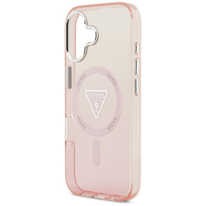 Etui Guess IML Gradient Triangle Logo MagSafe na iPhone 17 - różowe_5