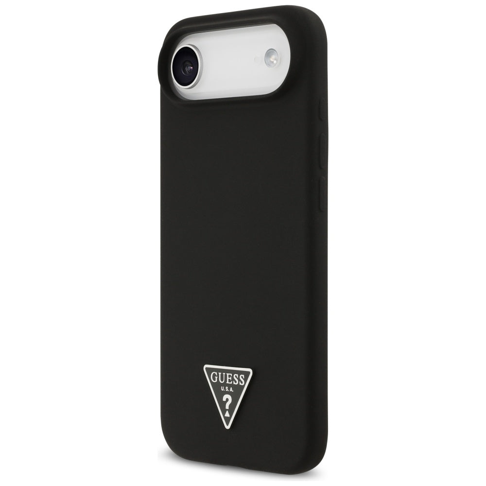 Guess Silicone Triangle Logo MagSafe Case for iPhone 17 Air - Black_1