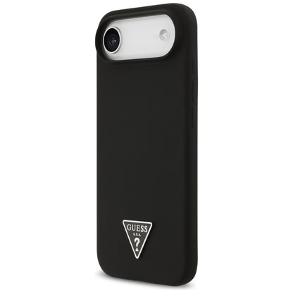 Guess Silicone Triangle Logo MagSafe Case for iPhone 17 Air - Black_1