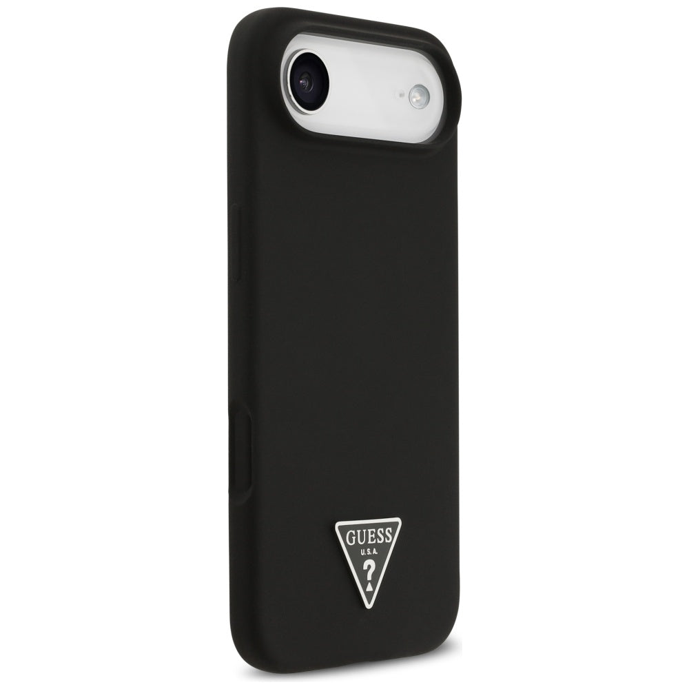 Guess Silicone Triangle Logo MagSafe Case for iPhone 17 Air - Black_3