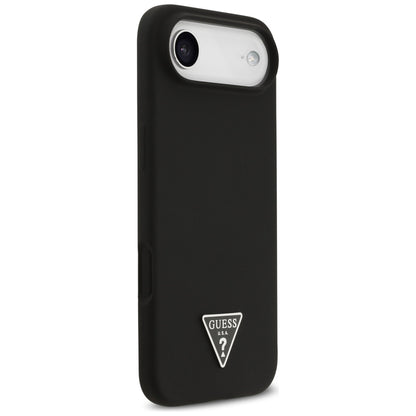 Guess Silicone Triangle Logo MagSafe Case for iPhone 17 Air - Black_3