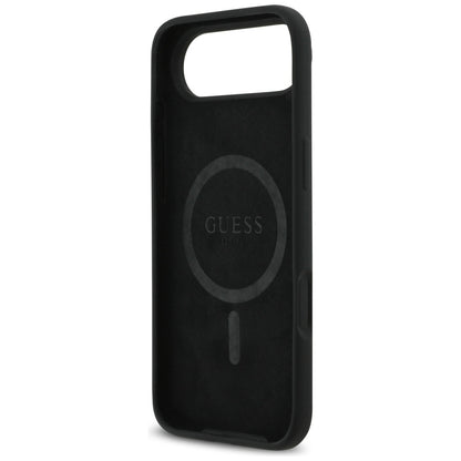 Guess Silicone Triangle Logo MagSafe Case for iPhone 17 Air - Black_6