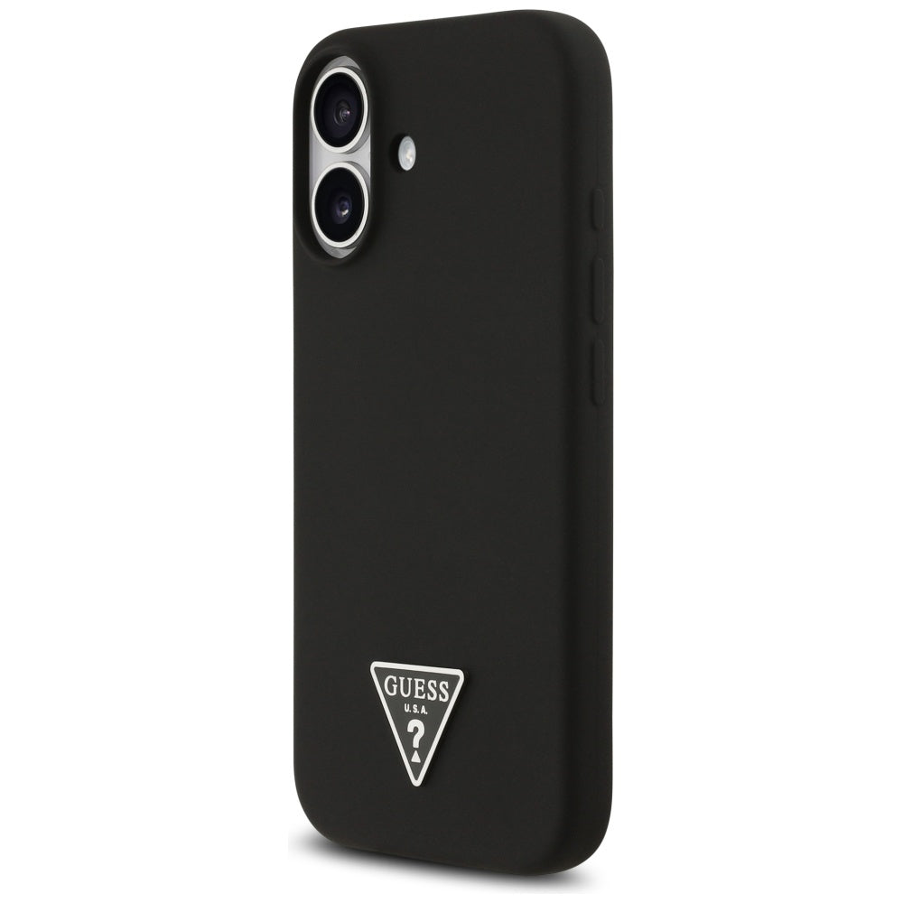 Guess Silicone Triangle Logo MagSafe Case for iPhone 17 - Black_1