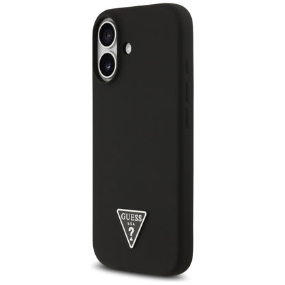 Guess Silicone Triangle Logo MagSafe Case for iPhone 17 - Black_1