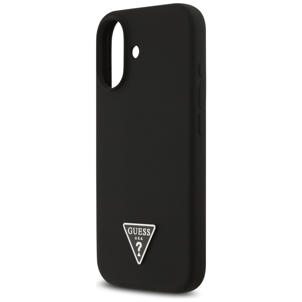 Guess Silicone Triangle Logo MagSafe Case for iPhone 17 - Black_5