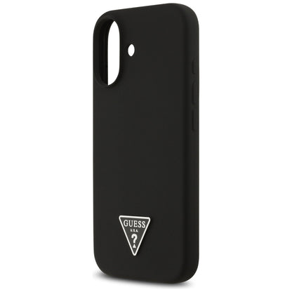Guess Silicone Triangle Logo MagSafe Case for iPhone 17 - Black_5