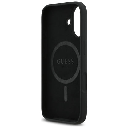 Guess Silicone Triangle Logo MagSafe Case for iPhone 17 - Black_6