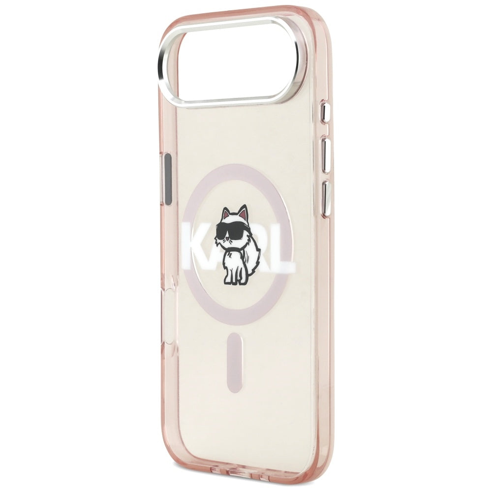 Karl Lagerfeld IML Choupette Sketch Logo MagSafe Case for iPhone 17 Air - Pink_5