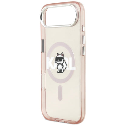 Karl Lagerfeld IML Choupette Sketch Logo MagSafe Case for iPhone 17 Air - Pink_5