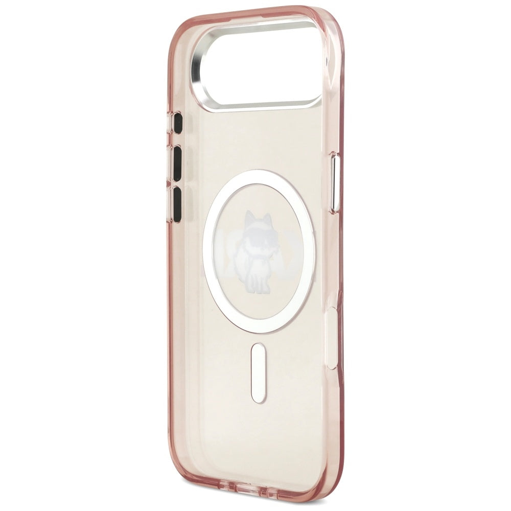 Karl Lagerfeld IML Choupette Sketch Logo MagSafe Case for iPhone 17 Air - Pink_6