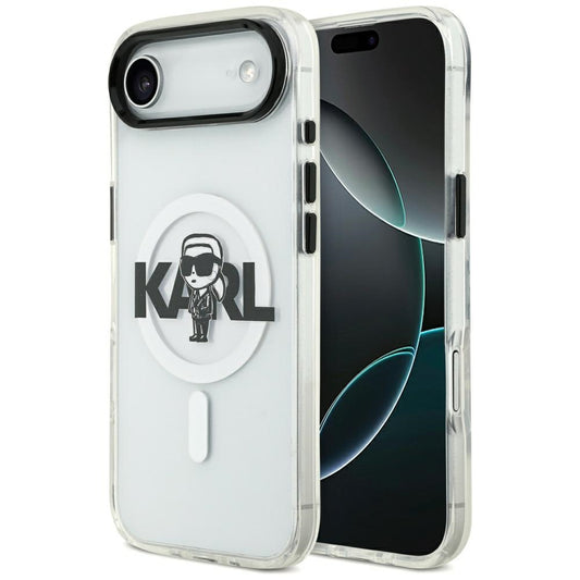 Karl Lagerfeld IML Karl Sketch Logo MagSafe Case for iPhone 17 Air - Transparent_0