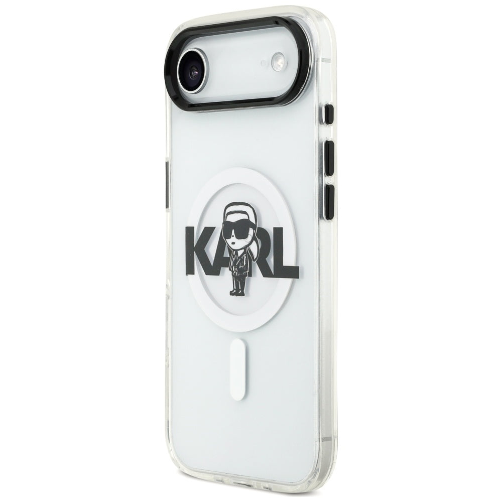Karl Lagerfeld IML Karl Sketch Logo MagSafe Case for iPhone 17 Air - Transparent_1
