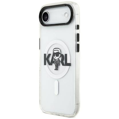 Karl Lagerfeld IML Karl Sketch Logo MagSafe Case for iPhone 17 Air - Transparent_1