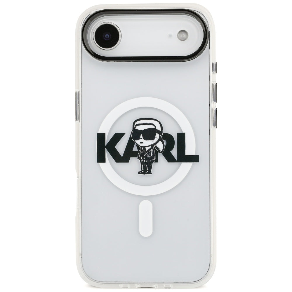 Karl Lagerfeld IML Karl Sketch Logo MagSafe Case for iPhone 17 Air - Transparent_2