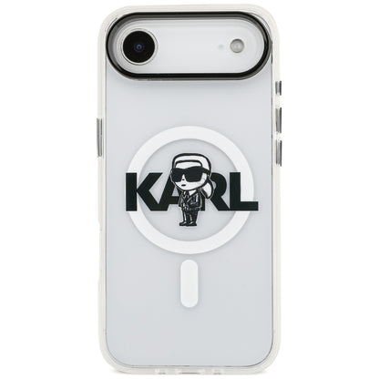 Karl Lagerfeld IML Karl Sketch Logo MagSafe Case for iPhone 17 Air - Transparent_2
