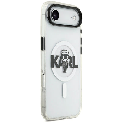 Karl Lagerfeld IML Karl Sketch Logo MagSafe Case for iPhone 17 Air - Transparent_3