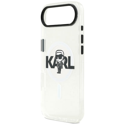Karl Lagerfeld IML Karl Sketch Logo MagSafe Case for iPhone 17 Air - Transparent_5