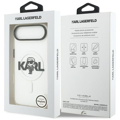 Karl Lagerfeld IML Karl Sketch Logo MagSafe Case for iPhone 17 Air - Transparent_7