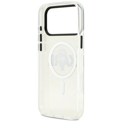 Karl Lagerfeld IML Karl Sketch Logo MagSafe Case for iPhone 17 Pro Max - Transparent_6