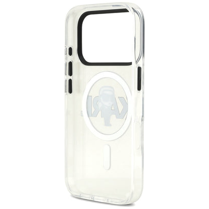 Karl Lagerfeld IML Karl Sketch Logo MagSafe Case for iPhone 17 Pro - Transparent_6