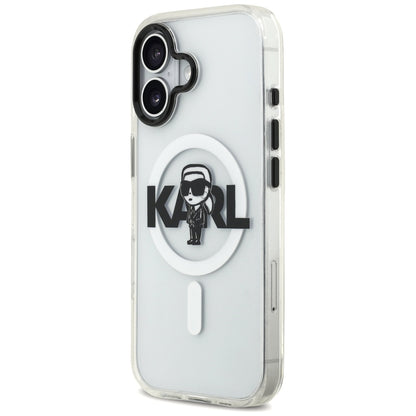 Karl Lagerfeld IML Karl Sketch Logo MagSafe Case for iPhone 17 - Transparent_1