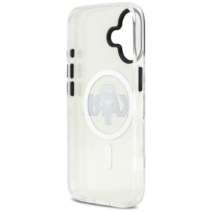 Karl Lagerfeld IML Karl Sketch Logo MagSafe Case for iPhone 17 - Transparent_6