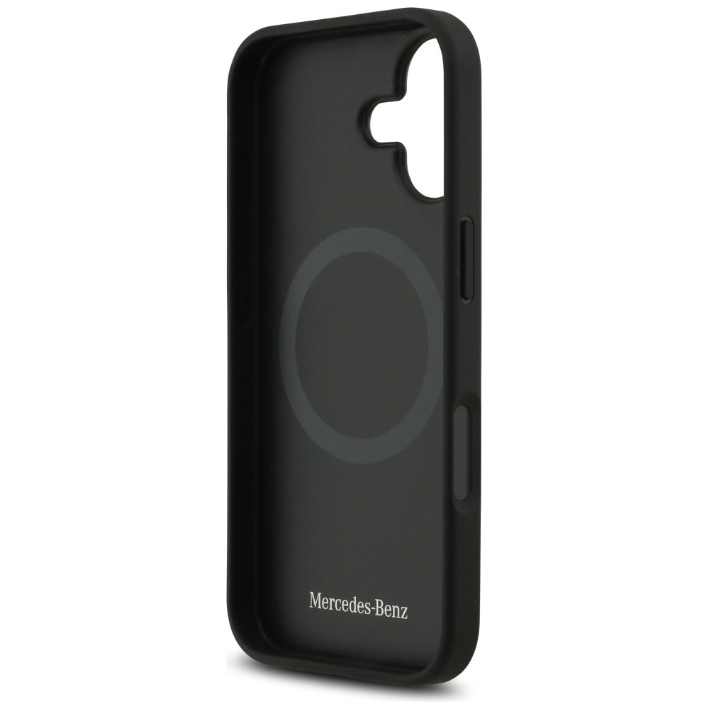 Mercedes Plain Smooth Leather MagSafe case for iPhone 17 - black_6