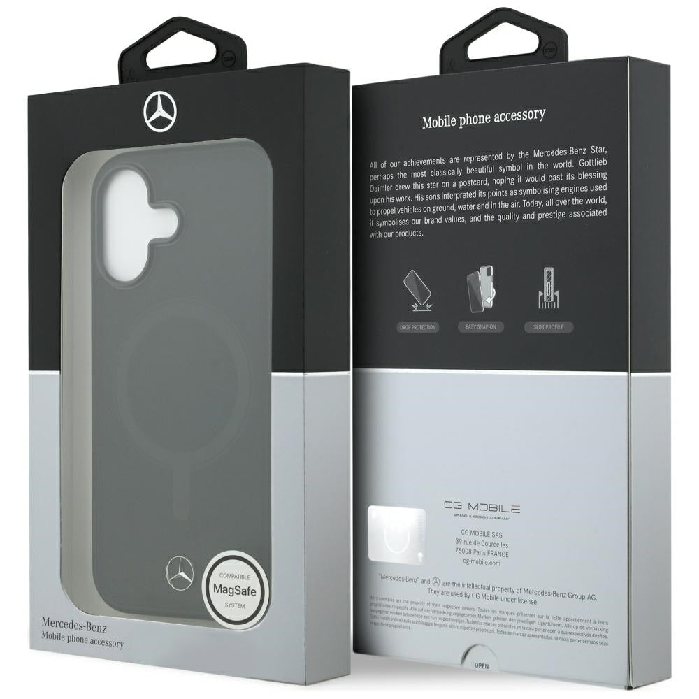Mercedes Plain Smooth Leather MagSafe case for iPhone 17 - black_7