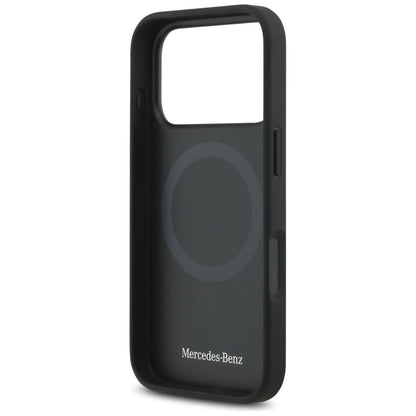 Mercedes Plain Smooth Leather MagSafe Case for iPhone 17 Pro - Black_6