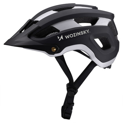 Wozinsky MTB bicycle helmet with removable visor, lightweight L - black and silver_1
